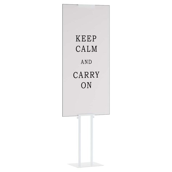 vidaXL Pr&eacute;sentoirs de salon 2 pcs Blanc 30 x 24 x 214 cm Acier