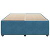 vidaXL Cadre de lit sans matelas bleu 160x200 cm velours