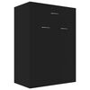 vidaXL Armoire &agrave; chaussures Noir 60x35x84 cm Bois d'ing&eacute;nierie
