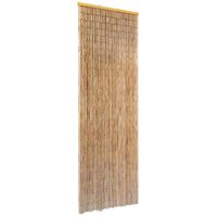 vidaXL Rideau de porte contre insectes Bambou 56 x 185 cm