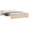 vidaXL Cadre de lit sans matelas bois massif 140x200 cm