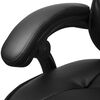 vidaXL Chaise de bureau inclinable avec repose-pieds Noir