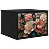 vidaXL Cabinet de chevet mural BORNE Ch&ecirc;ne noir 36 x 33 x 25 cm