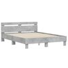 vidaXL Cadre de lit sans matelas gris b&eacute;ton 150x200 cm