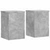 vidaXL Supports pour plantes 2 pcs gris b&eacute;ton bois d'ing&eacute;nierie