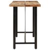 vidaXL Table de bar 150x70x107 cm bois massif de manguier et fer