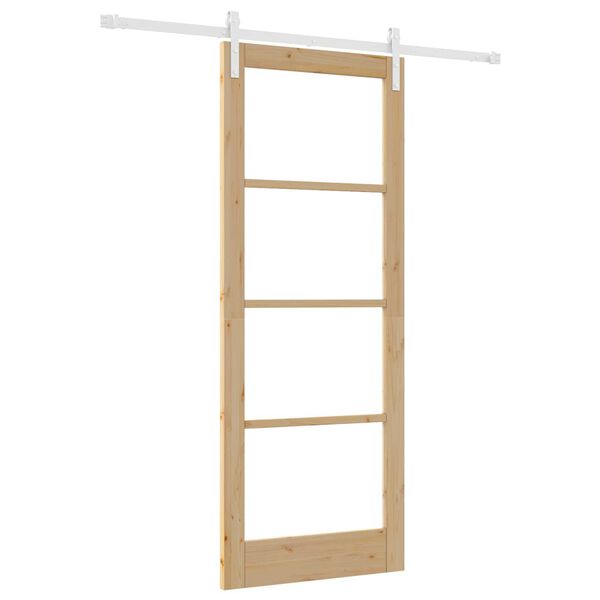 vidaXL Porte coulissante ORKDAL Naturel 83 x 211 cm