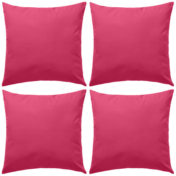 vidaXL Oreiller d'extérieur lot de 4 45 x 45 cm Rose