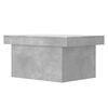 vidaXL Table basse gris b&eacute;ton 80x55x40 cm bois d'ing&eacute;nierie