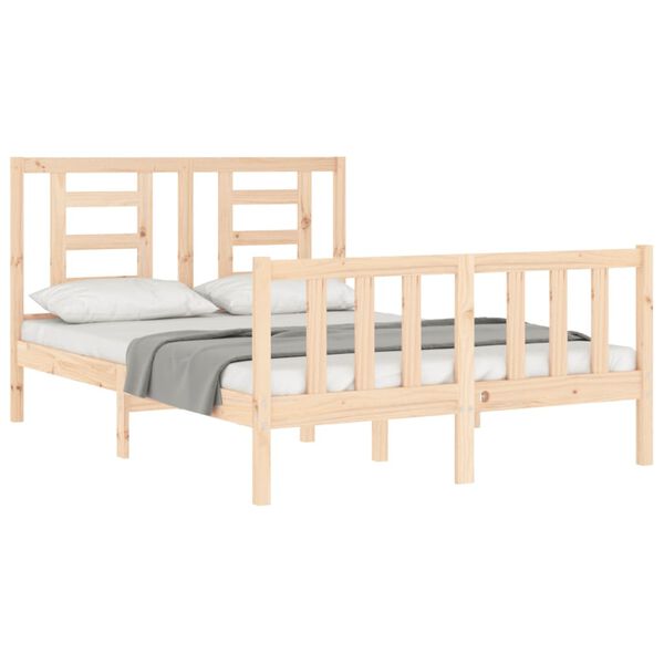 vidaXL Cadre de lit sans matelas 140x200 cm bois massif de pin
