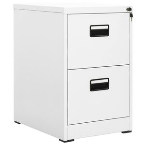 vidaXL Classeur Blanc 46x62x72,5 cm Acier