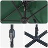 vidaXL Parasol de jardin Vert 370 x 197 x 239 cm
