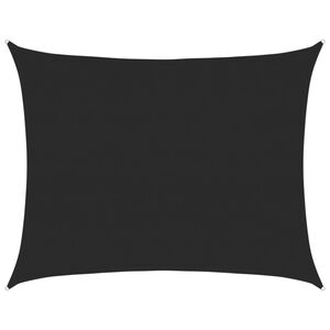 vidaXL Voile d'ombrage 160 g/m&sup2; rectangulaire noir 6x8 m PEHD