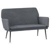 vidaXL Banc Gris fonc&eacute; 108x79x79 cm Velours