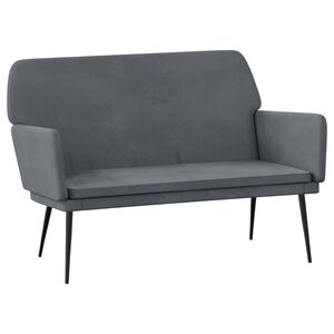 vidaXL Banc Gris fonc&eacute; 108x79x79 cm Velours