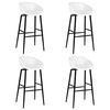 vidaXL Ensemble de bar 5 pcs Blanc