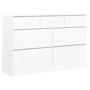 vidaXL Commode ALTA blanc 112x35x73 cm bois massif de pin