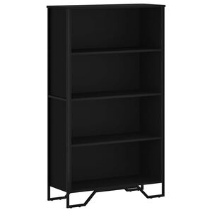 vidaXL Biblioth&egrave;que noir 80x31x137,5 cm bois d'ing&eacute;nierie