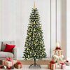 vidaXL Sapin de No&euml;l artificiel Vert 210 cm PVC, plastique et acier