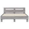 vidaXL Cadre de lit sans matelas sonoma gris 140x190 cm