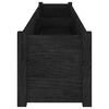 vidaXL Jardini&egrave;res 2 pcs Noir 200x31x31 cm Bois de pin massif