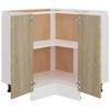 vidaXL Armoire d'angle basse "Lyon" Ch&ecirc;ne Sonoma 75,5 x 75,5 x 81,5 cm Bois d'ing&eacute;nierie