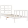 vidaXL Cadre de lit sans matelas blanc 90x200 cm bois de pin massif