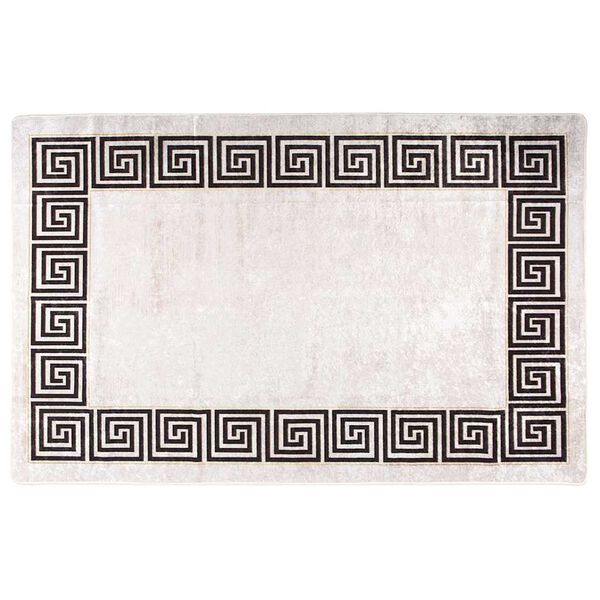 vidaXL Tapis lavable 160x230 cm beige clair