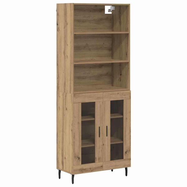 vidaXL Haut Armoire Ch&ecirc;ne artisanal 69,5 x 34 x 180 cm