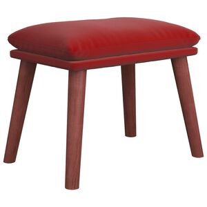 vidaXL Repose-pied Rouge bordeaux 45x29,5x35 cm Velours