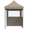 vidaXL Tente de f&ecirc;te Taupe 200 x 200 x 306 cm Tissu Oxford
