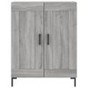 vidaXL Buffet haut Sonoma gris 69,5x34x180 cm Bois d'ing&eacute;nierie