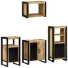 vidaXL Ensemble de mobilier de salle de bain avec tiroir 4 pcs