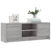 vidaXL Meuble TV sonoma gris 102x30x37,5 cm bois d'ingénierie