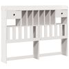 vidaXL Lit bibliothèque sans matelas blanc 150x200 cm bois pin massif