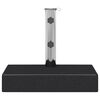vidaXL Socle de parasol rectangulaire Granite 25 kg Noir