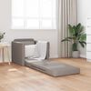 vidaXL Canap&eacute;-lit 2 en 1 taupe 112x174x55 cm tissu