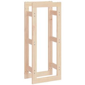 vidaXL Support pour bois de chauffage 41x25x100 cm Bois de pin massif