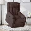 vidaXL Fauteuil inclinable marron foncé tissu