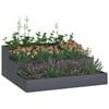 vidaXL Cache-pot de jardin Anthracite 90 x 90 x 35 cm