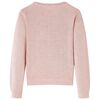 Cardigan pour enfants tricot&eacute; rose doux 92