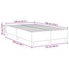 vidaXL Cadre de lit plateforme Gris fonc&eacute; 120 x 190 cm tissu