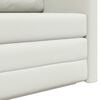 vidaXL Canap&eacute;-Lit 110cm Blanc Simili cuir