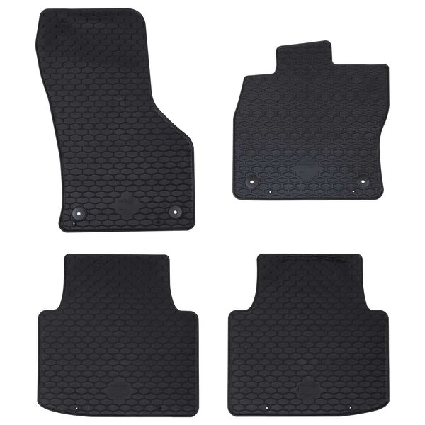 vidaXL Tapis de voiture 4 pcs Noir adapt&eacute; pour VW Arteon 2017- 4D Aft