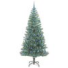 vidaXL Arbre de No&euml;l artificiel floconn&eacute; de neige avec lumi&egrave;re LED