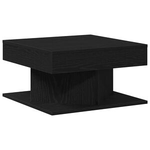 vidaXL Table basse Ch&ecirc;ne noir 57 x 57 x 30 cm Bois d'ing&eacute;nierie
