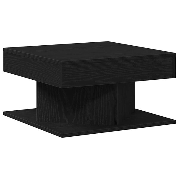 vidaXL Table basse Ch&ecirc;ne noir 57 x 57 x 30 cm Bois d'ing&eacute;nierie