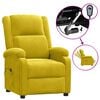 vidaXL Fauteuil inclinable &eacute;lectrique jaune velours