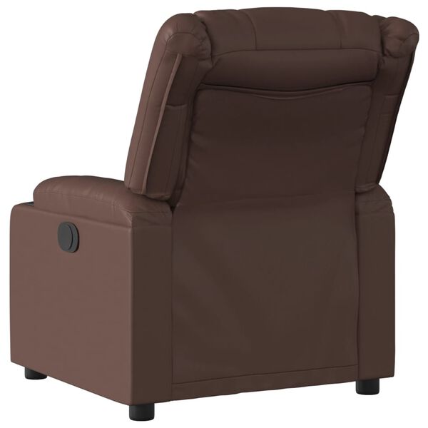 vidaXL Fauteuil inclinable Marron Similicuir