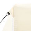 vidaXL Tente de r&eacute;ception pliable avec 4 parois 2x2 m Acier Cr&egrave;me